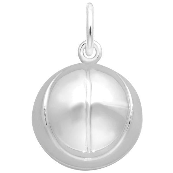 Sterling Silver Basket Ball Charm