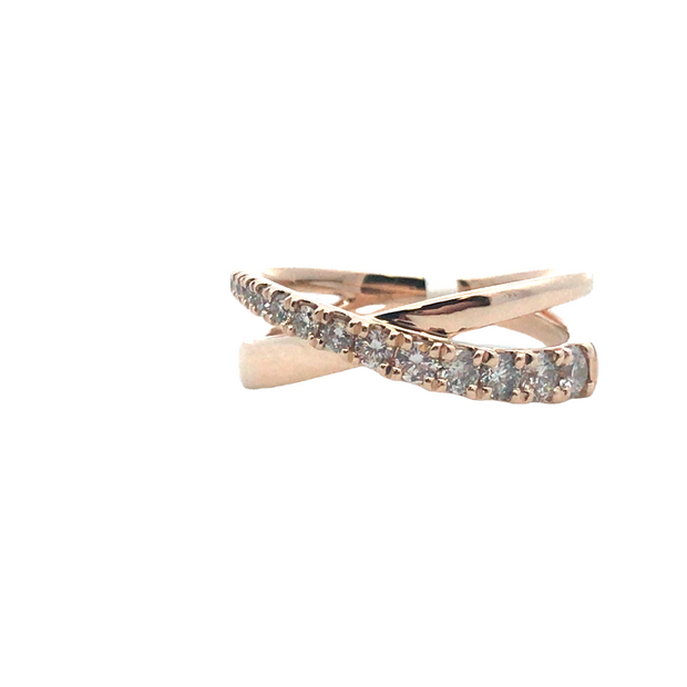 10kt Yellow Gold Fashion Ring With 13 Round Diamonds At .52tdw I1 H/I