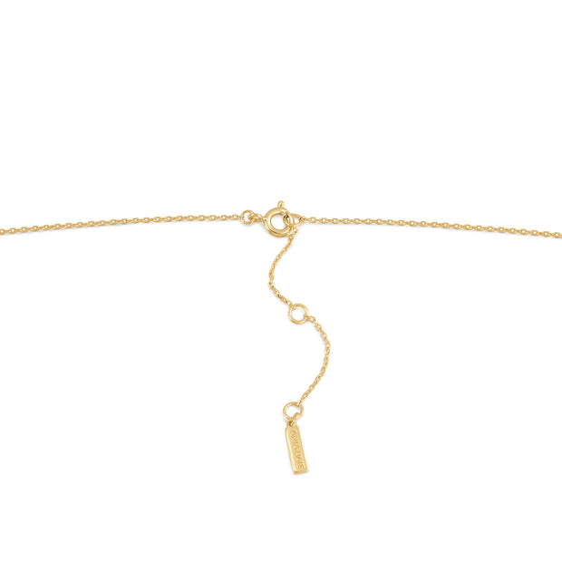 Sterling Silver Yellow Gold Plated Mini Link Charm Chain Neckalce