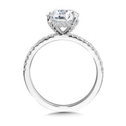 14kt White Gold Ring With Round Lab Grown Diamond 2.05ct F VS1 IGI Cer