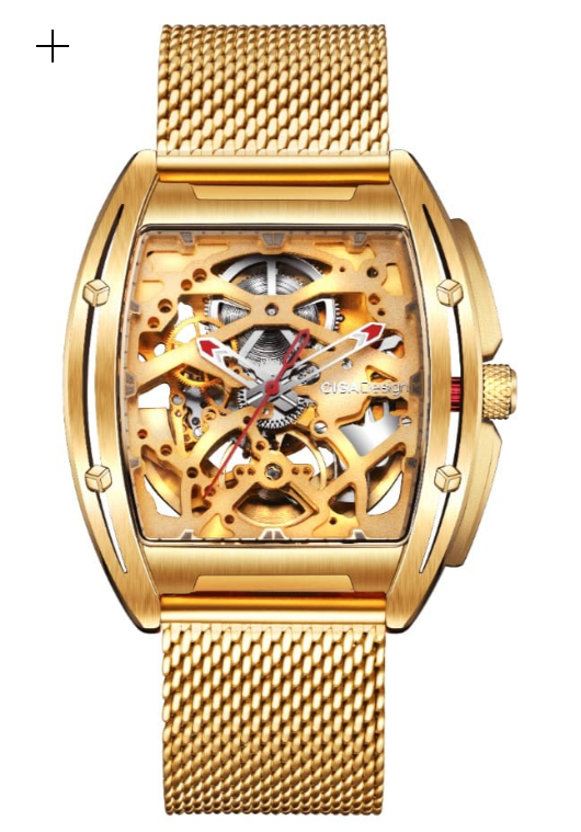 CIGA Design Mechanical Watch Stainless Steel Case Z-Series IP Gold Ora