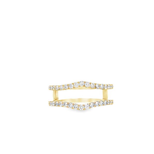 10kt Yellow Gold Insert With 34 Round Diamonds .50tdw H/I I2