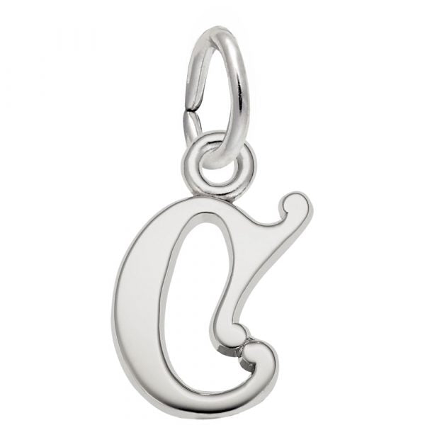 Sterling Silver Initial C Charm