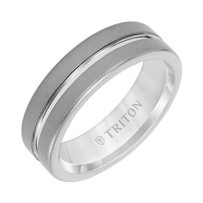 7MM Tungsten Carbide Ring with Sandblast Finish