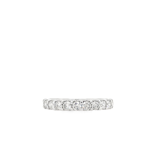 14kt White Gold Anniversary Band With 15 Round Diamonds At1ctw I1 H/I