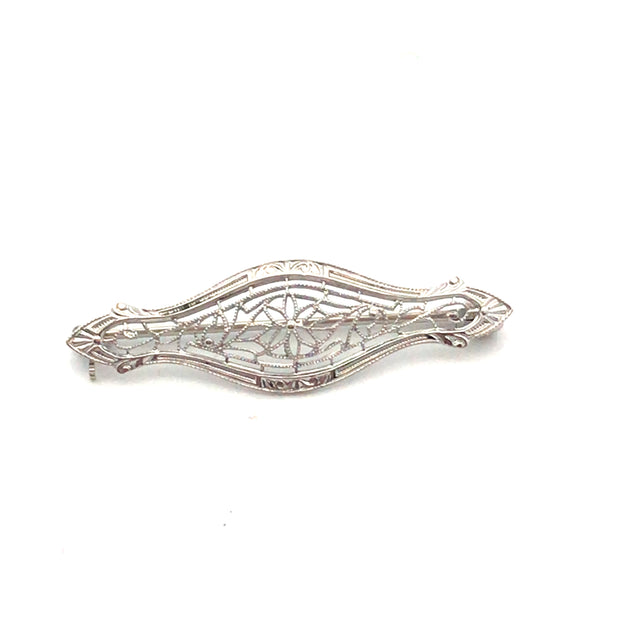 Vintage 14Kt White Gold Pin Weighing 1.0 Grams

RETAIL $ 349 / VINTA