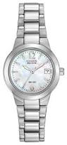 Ladies Citizen Stainless Steel Eco-Drive Watch With Mother Of Pearl Di