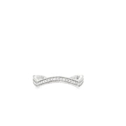 14K White Gold Carizza Wedding Band with 44 Round Pave' Set Diamonds .22ct tdw VS2 H goes with Ring 100-1186