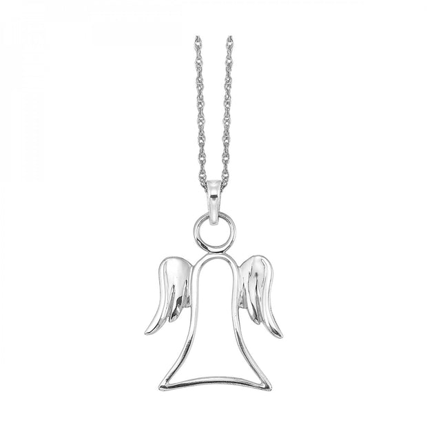 Sterling Silver Angel Pendant with 18 Inch Chain