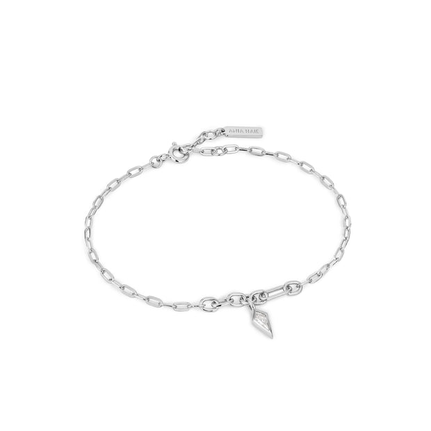 41 - Dance 'Til Dawn SPARKLE DROP PENDANT CHUNKY CHAIN BRACELET