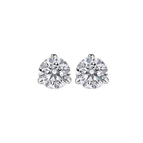 18k White Gold Diamond Studs 1.00tdw GH SI2