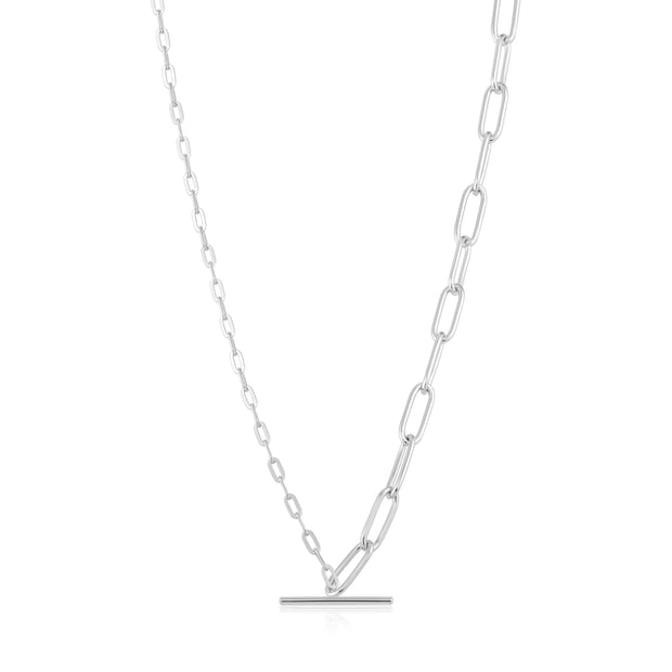 Ania Haie Chain Reaction MIXED LINK T-BAR NECKLACE